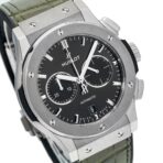 Hublot Classic Fusion Chronograph 541.NX.8970.LR 42MM Green Dial With Leather Bracelet - 图片 5