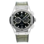 Hublot Classic Fusion Chronograph 541.NX.8970.LR 42MM Green Dial With Leather Bracelet