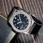 Hublot Classic Fusion Ultra-Thin 515.NX.1270.LR 45MM Black Dial With Leather Bracelet - 图片 3