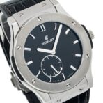 Hublot Classic Fusion Ultra-Thin 515.NX.1270.LR 45MM Black Dial With Leather Bracelet - 图片 5
