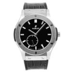 Hublot Classic Fusion Ultra-Thin 515.NX.1270.LR 45MM Black Dial With Leather Bracelet