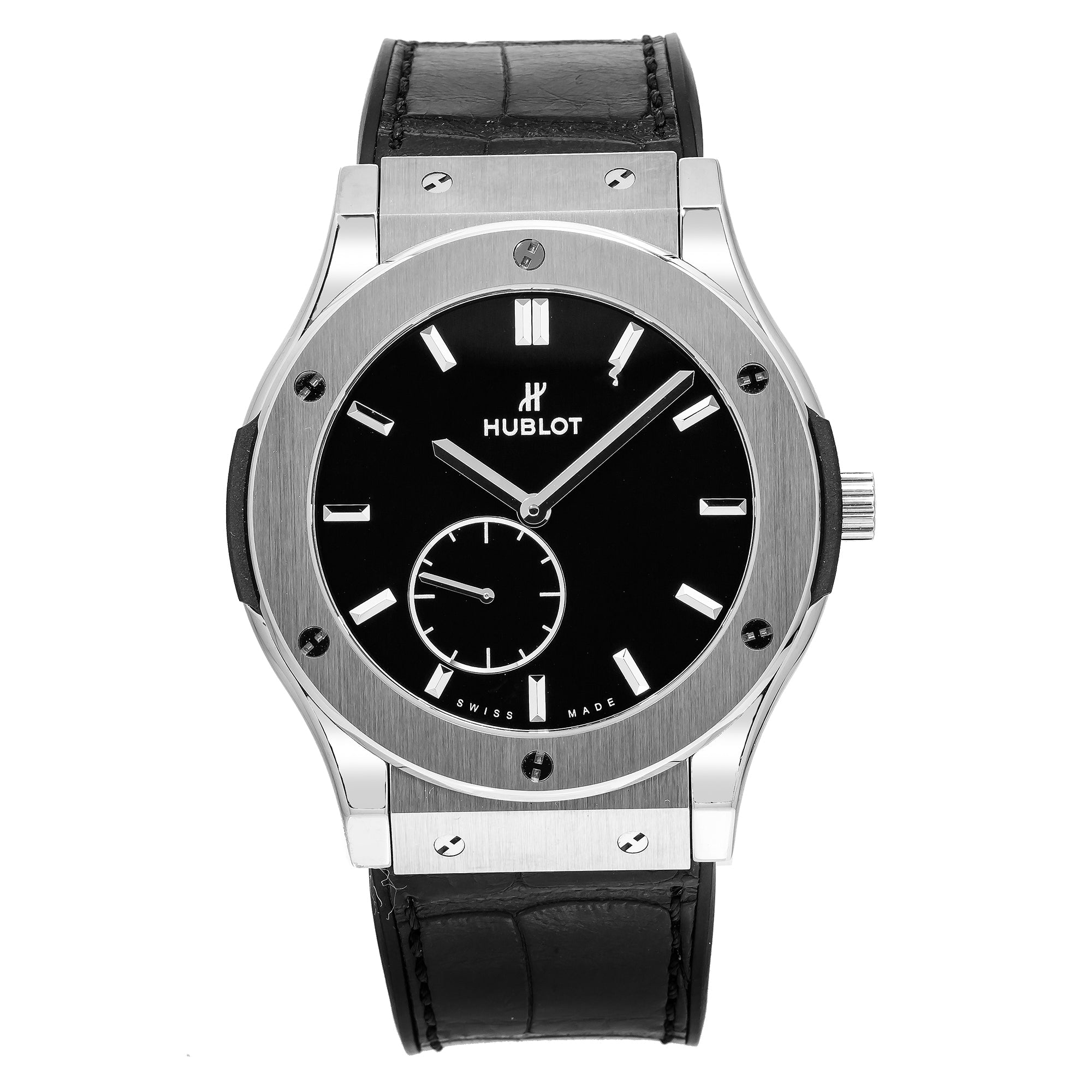 Pre-Owned-Hublot-Classic-Fusion-Ultra-Thin-515_NX_1270_LR-45MM-Black-Dial-With-Leather-Bracelet-JD-Watches-NY_d0b04438.jpg Hublot Classic Fusion Ultra-Thin 515.NX.1270.LR 45MM Black Dial With Leather Bracelet - 图片 1