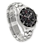 Omega Seamaster Chronograph 213.30.42.40.01.001 Black Dial Steel Mens Watch - 图片 6
