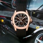 Patek Philippe Aquanaut 5164R Travel Time Rose Gold Mens Watch - 图片 4