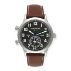 Patek Philippe Calatrava 5524 White Gold Pilot Travel Time Mens Watch