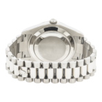 Rolex 18K White 41mm Gold Day-Date II with Silver Baguette and Diamond Dial, President Braclet - 图片 4