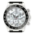 Rolex Cosmograph Daytona 116519 Oysterflex White Gold Mother Of Pearl Diamond Dial Mens Watch - 图片 2