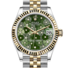 Rolex Datejust 31mm – Steel & 18K Yellow Gold – Green Floral Motif Dial – Jubilee Bracelet – Ref. 278273 (2020 to 2023) - 图片 2