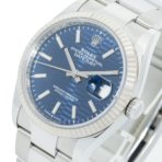 Rolex Datejust 36 126234 – Blue Fluted Dial, White Gold Fluted Bezel, Oyster Bracelet - 图片 2
