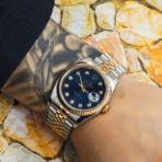 Rolex Datejust 36mm Steel & Rose Gold Fluted Bezel Ref. 116231 with Blue Diamond Dial and Jubilee Bracelet (Year: 2008- 2012) - 图片 6