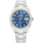 Rolex Datejust 41 126334 Blue Diamond Dial Oyster Bracelet