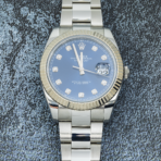 Rolex Datejust 41 126334 Blue Diamond Dial Oyster Bracelet - 图片 5