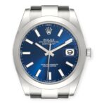 Rolex Datejust 41 Blue Dial Ref 126300 Smooth Bezel Steel Mens Watch - 图片 2