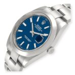 Rolex Datejust 41 Blue Dial Ref 126300 Smooth Bezel Steel Mens Watch - 图片 3