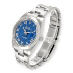 Rolex Datejust 41 Blue Roman Dial Ref 126300 Smooth Bezel Steel Mens Watch - 图片 4