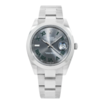 Rolex Datejust 41 Grey Green Wimbledon Dial 126300 Steel Mens Watch