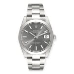 Rolex Datejust 41 Slate Dial 126300 Smooth Bezel Steel Mens Watch
