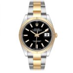 Rolex Datejust 41 Steel Yellow Gold 126333 Black Dial Mens Watch