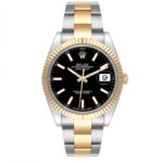 Rolex Datejust 41 Steel Yellow Gold 126333 Black Dial Mens Watch