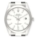 Rolex Datejust 41 White Dial 126300 Smooth Bezel  Steel Mens Watch - 图片 2