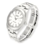Rolex Datejust 41 White Dial 126300 Smooth Bezel  Steel Mens Watch - 图片 5