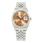 Rolex Datejust Stainless Steel 36mm with Engine Turned Bezel 16220 and Jubilee Bracelet