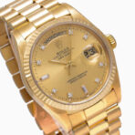 Rolex Day-Date 18038 Champagne Dial With Yellow Gold President Bracelet 36mm - 图片 2