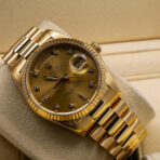 Rolex Day-Date 18038 Champagne Dial With Yellow Gold President Bracelet 36mm - 图片 5