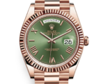 Rolex Day-Date 228235 – 40mm Everose Gold with Olive Green Roman Dial - 图片 2