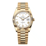 Rolex Day Date 40 President White Roman Dial