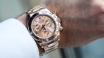 Rolex Daytona Rose Gold with Pink Champagne Dial with Diamond Baguette Hour Markers 116505 - 图片 4