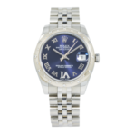 Rolex Ladies Stainless Steel and White Gold 31mm Datejust 178344 with Diamond Bezel