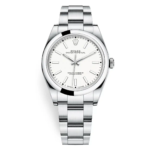 Rolex Oyster Perpetual 114300 – 39mm White Rhodium Dial with Stainless Steel Oyster Bracelet