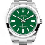 Rolex Oyster Perpetual 124300-0005 – Green Dial with Smooth Bezel and Stainless Steel Oyster Bracelet - 图片 2