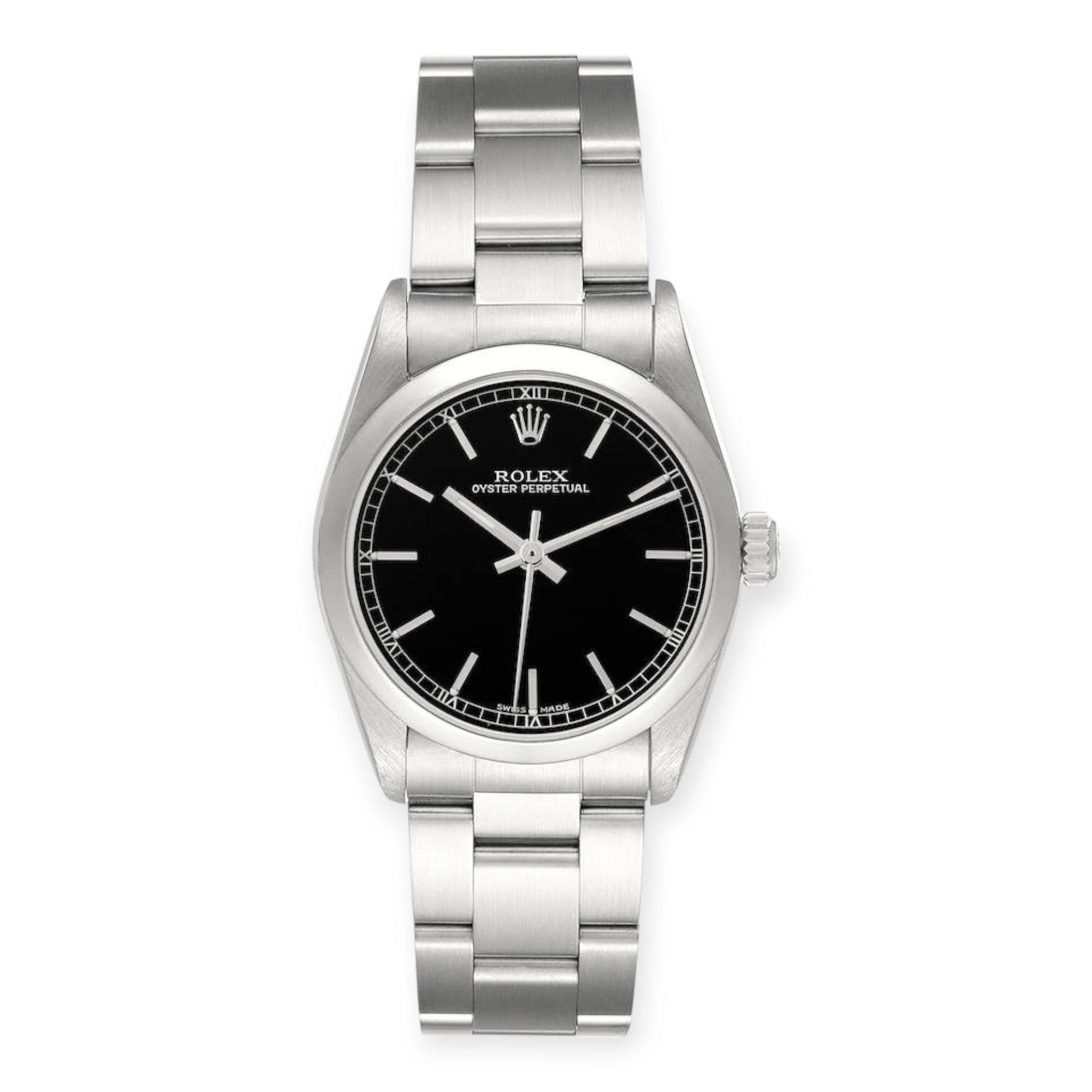 Pre-Owned-Rolex-Oyster-Perpetual-31-Midsize-Black-Dial-Steel-Ladies-Watch-JD-Watches-NY.jpg Rolex Oyster Perpetual 31 Midsize Black Dial Steel Ladies Watch - 图片 1