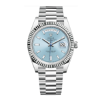 Rolex Platinum President Day-Date 40 – Ice Blue Baguette Dial Ref. 228236