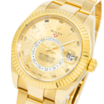 Rolex Sky-Dweller 326938 42mm 18k Yellow Gold Champagne Dial Oyster Bracelet Men’s Watch (Years 2010 to 2015) - 图片 2