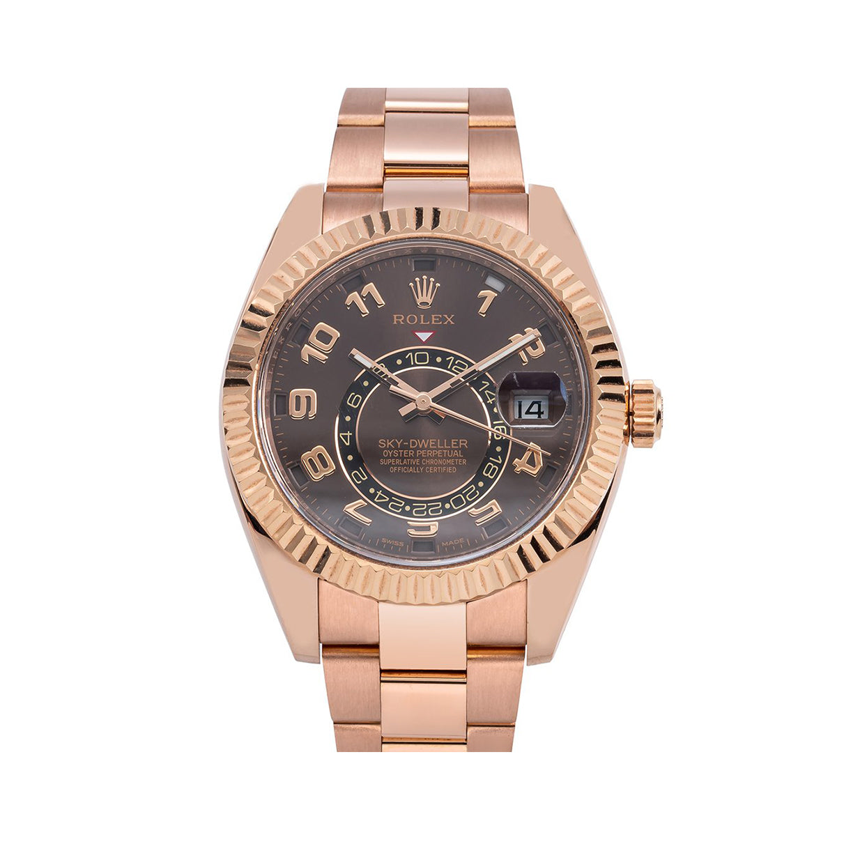 Pre-Owned-Rolex-Sky-Dweller-Rose-Gold-326935-Brown-Arabic-Dial-Oyster-Bracelet-JD-Watches-NY.jpg Rolex Sky Dweller Rose Gold 326935 Brown Arabic Dial Oyster Bracelet - 图片 1