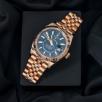 Rolex Sky Dweller Rose Gold with Blue Dial Jubilee Bracelet 336935 - 图片 5