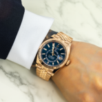 Rolex Sky Dweller Rose Gold with Blue Dial Jubilee Bracelet 336935 - 图片 6