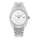 Rolex Sky Dweller Stainless Steel Jubilee Bracelet White Dial 336934