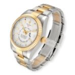 Rolex Sky Dweller Yellow 326933 Gold Steel White Dial Mens Watch - 图片 4