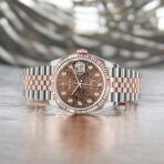 Rolex Steel and Everose Datejust 36 Watch 126231 Chocolate Jubilee Diamond Dial - Jubilee Bracelet - 图片 2