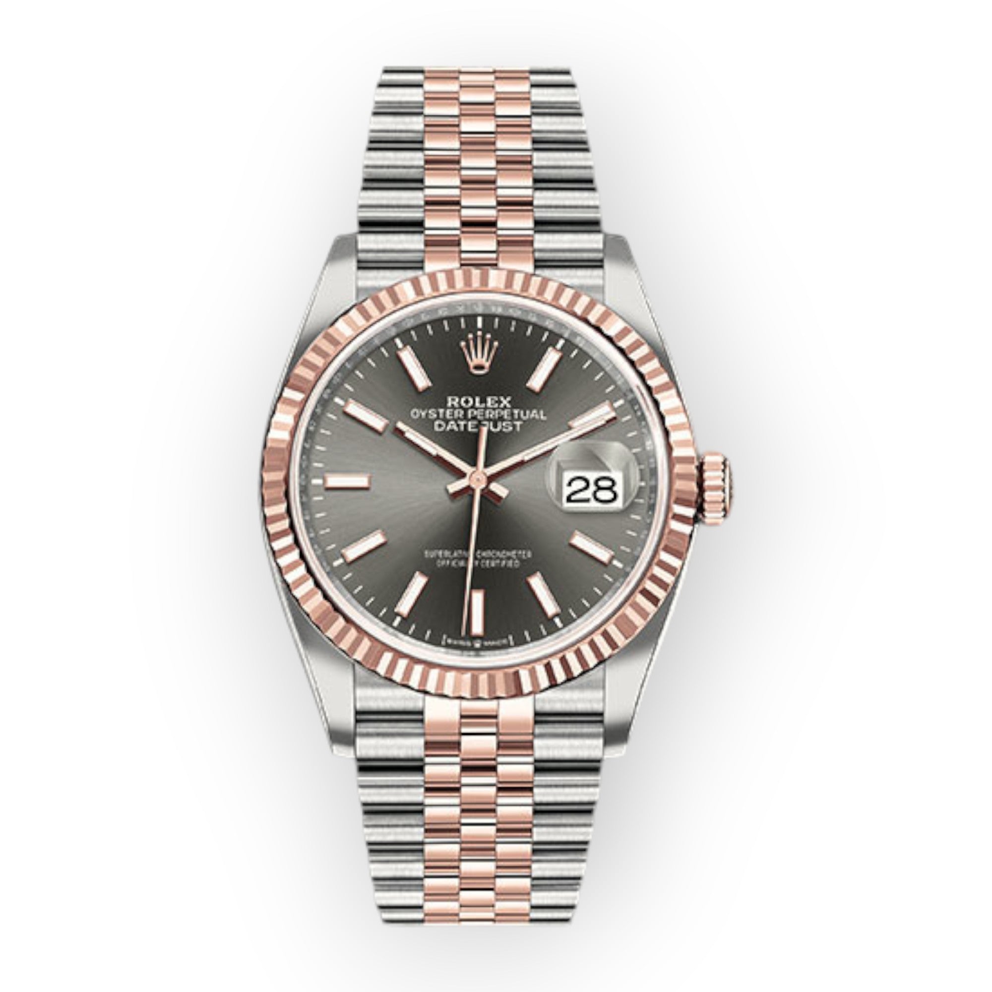 Pre-Owned-Rolex-Steel-and-Everose-Rolesor-Datejust-36-Watch-126231-Dark-Rhodium-Index-Dial-Jubilee-Bracelet-JD-Watches-NY-1.jpg Rolex Steel and Everose Rolesor Datejust 36 Watch 126231 Dark Rhodium Index Dial - Jubilee Bracelet - 图片 1