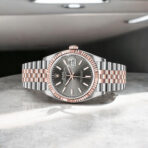 Rolex Steel and Everose Rolesor Datejust 36 Watch 126231 Dark Rhodium Index Dial - Jubilee Bracelet - 图片 2