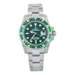 Rolex Submariner Date 40mm Green Dial – Ref. 116610LN – Stainless Steel with Custom Diamond & Gemstone Bezel