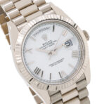 Rolex White Gold Day-Date 40 Watch White Roman Dial - President Bracelet 228239 - 图片 2