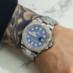 Rolex Yacht-Master 126622 40mm Steel & Platinum Blue Dial Oyster Bracelet Men’s Watch (Year 2018-2020) - 图片 6