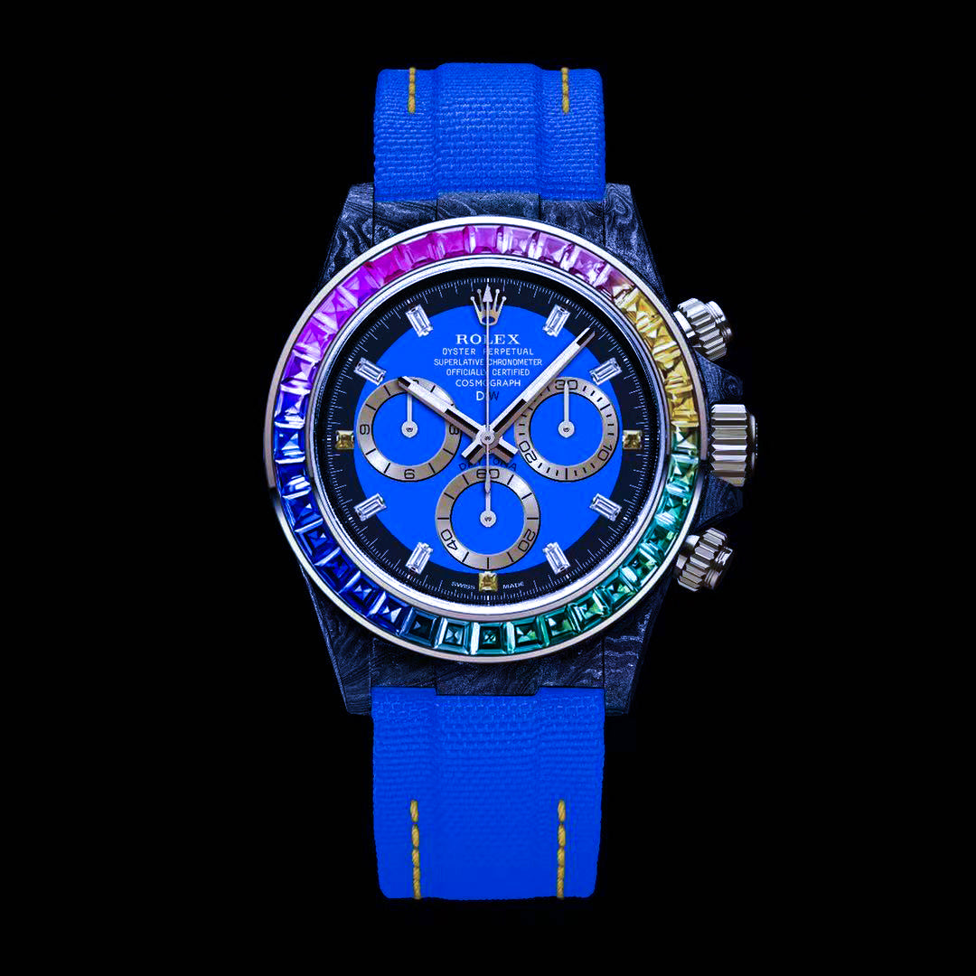 RoyalBlueFINAL.jpg Rolex DiW Daytona RAINBOW ROYAL BLUE (Retail: €74 590) - 图片 1