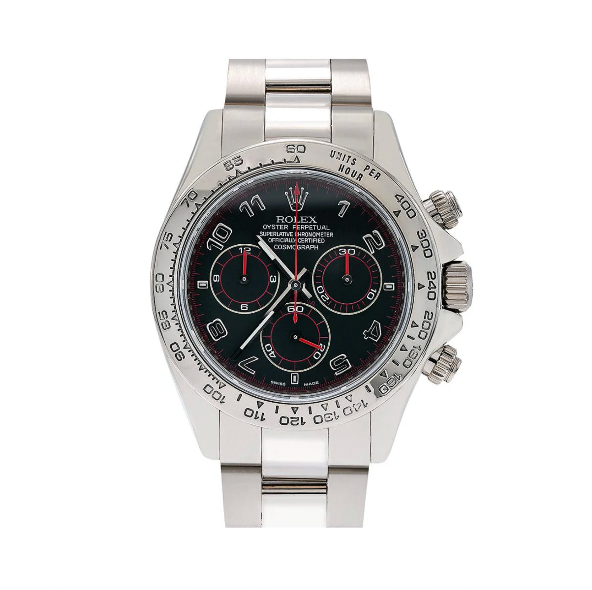 Screenshot2025-10-24at1.36.34PM.png Rolex Cosmograph Daytona 40MM 116509 Black Arabic Dial 18K White Gold Bezel Stainless Steel Oyster Bracelet - 图片 1